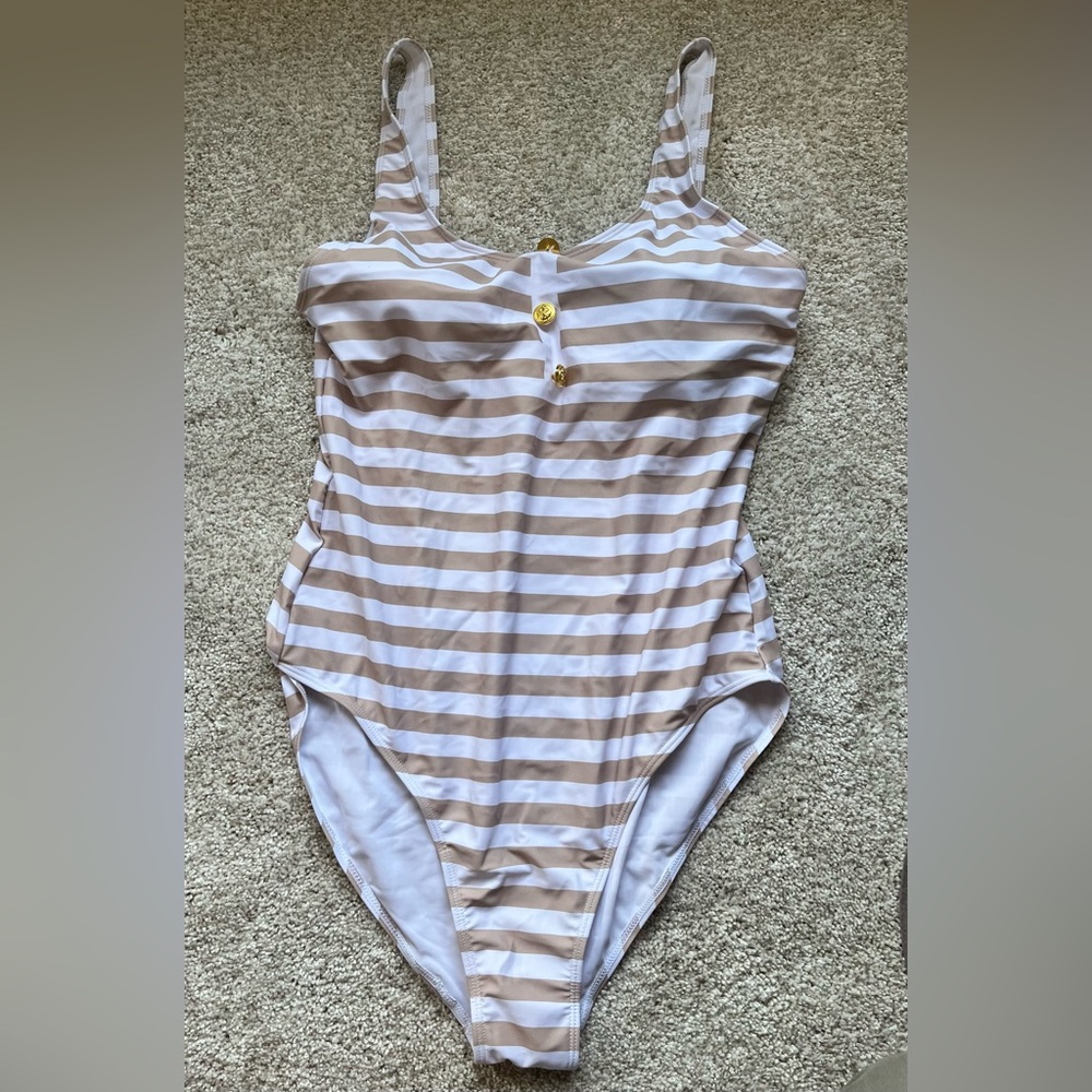 Pink lily one piece swimsuit -2XL nwot